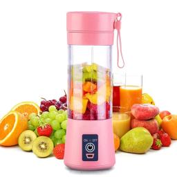Mini liquidificador portátil usb suco shake 6 lâminas - Image 1
