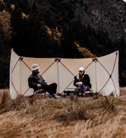 Pára-brisas dobrável à prova de vento escudo ao ar livre legal acampamento suprimentos pára-brisa gás mountainhiker abrigo vento caminhante - Image 3