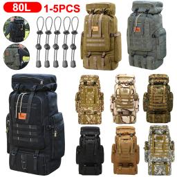 Mochila multifuncional para caminhadas, 80l, escalada, atividades ao ar livre, sacos de armazenamento, confortável, resistente ao desgaste, para acampamento e turismo - Image 1