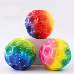 PU Anti Gravity Stress Rubber Bounce Ball, Bola de buraco útil, Bola saltitante extrema alta, Brinquedos esportivos para crianças, Jogos internos e ao ar livre, 66mm - Image 2