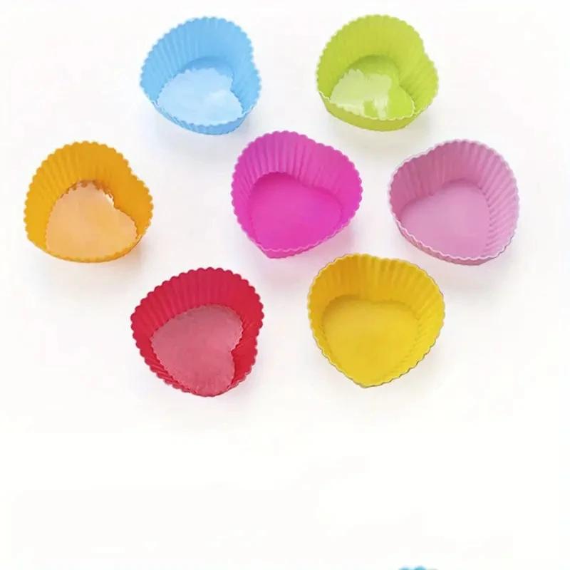 Round Silicone Cake Mold, Muffin e Cupcake Baking Moldes, Reutilizáveis DIY Bolo Decoração Ferramentas, Casamento e Decorações De Festa De Aniversário - Image 1