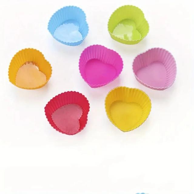 Forma de Silicone Redonda para Bolos, Muffins e Cupcakes - Moldes Reutilizáveis para Decoração de Festas, Casamentos e Aniversários