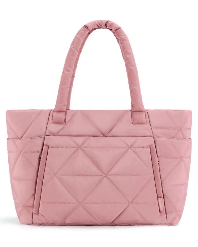 Bolsa de Ombro Acolchoada em Algodão Xadrez BAGSMART com Compartimentos para Viagens, Trabalho e Ginásio