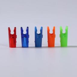 100 pçs seta pino nocks plástico tamanho s para 3.2/4.2/6.2mm eixo arco recurvo - Image 2