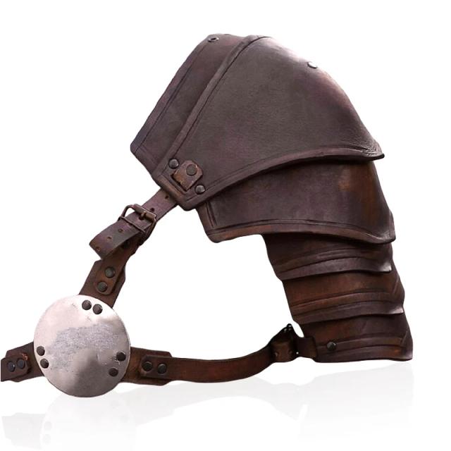 Armadura Viking Medieval Ajustável de Ombro Único em Couro PU para Cosplay de Gladiador, Cavaleiro e Guerreiro Pirata