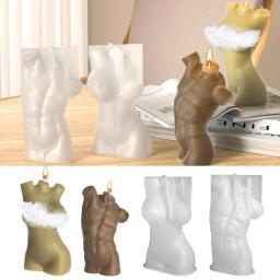 Masculino e Feminino Corpo Vela Silicone Mold, Forma de gesso, Escultura Arte, Aromaterapia Gesso, Decoração Home, Handmade Presente - Image 4