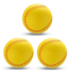 Bola de base de esponja macia de 2,5 polegadas, bola de beisebol para treinamento esportivo ao ar livre, softball infantil universal, bola padrão de 6,3 cm para prática - Image 3