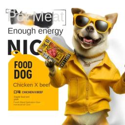 Petiscos mastigáveis para cães de estimação, alta proteína, nutritivo, hidratante, frango, carne aromatizada, comida úmida - Image 4