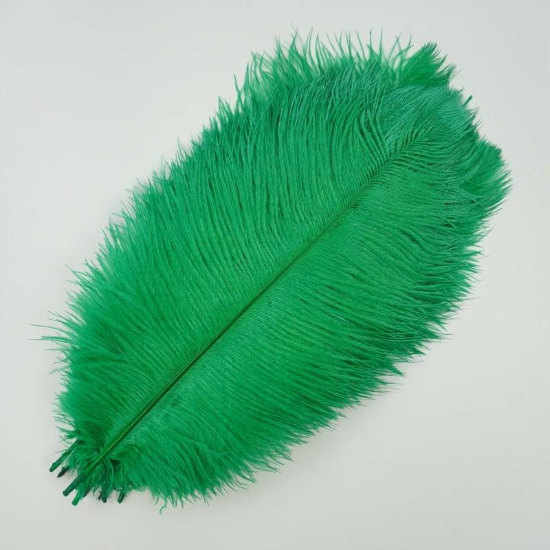 10 pçs/lote novas penas de avestruz coloridas decoração de penas brancas diy peças centrais de mesa vasos artesanato acessórios de carnaval decoração - Image 1