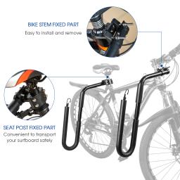 Cremalheira portátil de prancha de bicicleta Suporte de prancha de surf Suporte de bicicleta Holde SUP Board Acessórios - Image 5