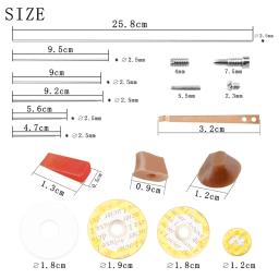 Flauta Repair Parts Set, Ferramentas completas, Instrumento de sopro, Manutenção Tool Kit, Sound Hole, Mat, Parafusos, Acessórios, 70pcs - Image 2