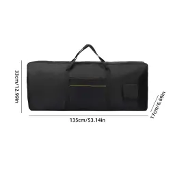 Estojo acolchoado para piano de 88 teclas, impermeável, teclado universal, grosso, preto - Image 6
