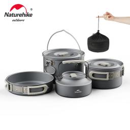 Naturehike-Kit De Panelas De Acampamento, Frigideira Ao Ar Livre, Chaleira Portátil, Louça Dobrável De Piquenique, Utensílios De Cozinha, Utensílios De Cozinha - Image 1