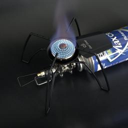 Dobrável Camping Fogão Acessórios, Outdoor Tourist Burner Peças, Aranha Fogão, Windproof, Anti-escaldante, Mochila, Caminhadas Forno a Gás - Image 3