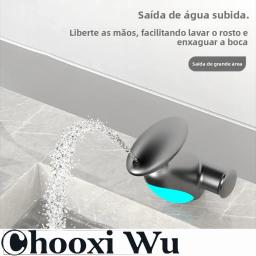 CHOOXIWU - Grande torneira de bacia LED 4 maneiras saída de água fria e quente fluxo de água de torneira pesada gera eletricidade - Image 5