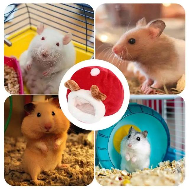 Cama Quente Antiderrapante para Pequenos Animais: Gaiola de Ninho Ideal para Coelhos, Cobaias e Hamsters