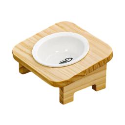 Tigelas Pet Elevadas Portáteis, 15 ° Alimentador De Gato Inclinada, Alimentador De Cerâmica - Image 1
