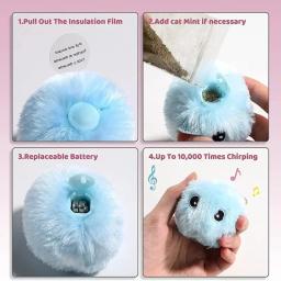 Brinquedos interativos para gatos, Brinquedos mais inteligentes, Treinamento Catnip, Suprimentos Squeaky, Kitten Things, Acessórios para casa, Produtos Pet - Image 4
