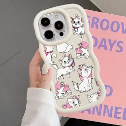 Disney marie gato caso de telefone para iphone 11 pro 16 15 14 13 12 7 8 plus 15 16 14 13 12 pro max xs max macio tpu caso - Image 1