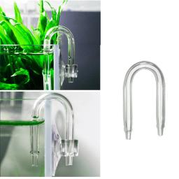 U Em Forma De Vidro Tubo Bend para Aquário, CO2 Difusor, CO2 Equipamentos, Bomba De Água Do Tanque De Peixes, Conector Tubo De Conexão, Pet fornecimentos, 1Pc - Image 1