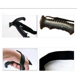 Bastão de trekking telescópico ultraleve, muleta de acampamento com alça em t, bastão de caminhada antichoque para idosos nórdicos, fácil de colocar no saco - Image 4