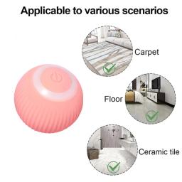 Bola rolante automática inteligente para gatos, brinquedos de gato elétrico interativo para treinamento de gatos, brinquedos de gatinho em movimento, acessórios para animais - Image 5