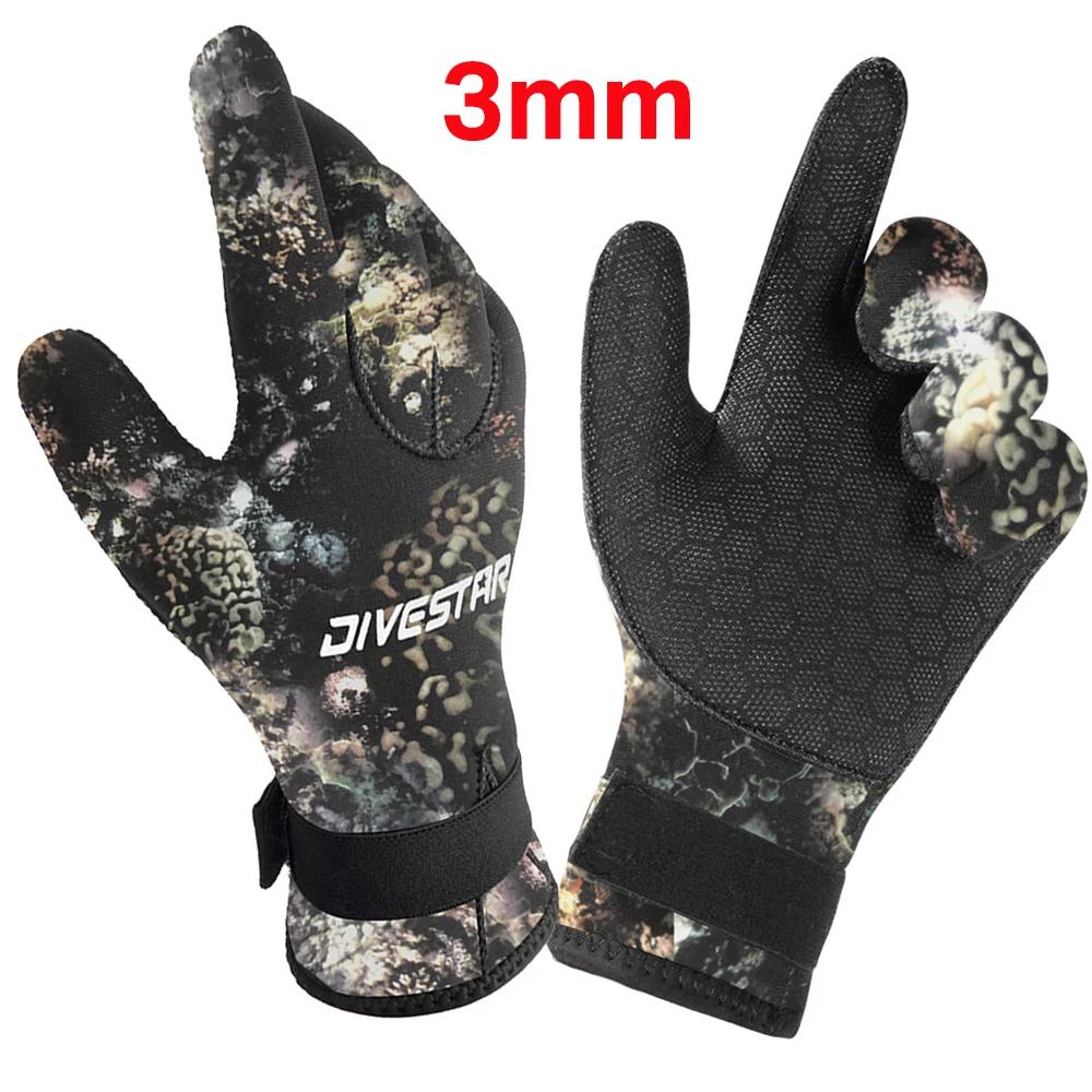 Equipamento de mergulho, fato de mergulho, camuflagem, luvas, mergulho, remo, surf, caiaque, canoagem, pesca submarina, mergulho, 5mm, 3mm - Image 1