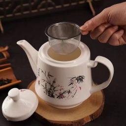 304 aço inoxidável reutilizável chá infusor, chá coador, bule, folha de chá solta, filtro de especiarias, acessórios de cozinha, 1pc - Image 4