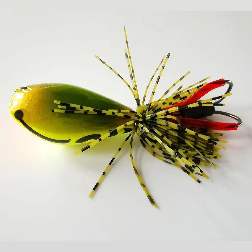 1pc trovão sapo artificial isca de pesca 8 cores duro isca duplo-gancho iscas pesca acessórios - Image 1