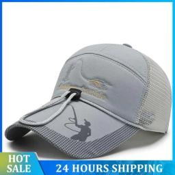 Respirável Pesca Chapéus para Montanhismo Esportes, ajustável Hip Hop Hat, Bonés de beisebol, monocromático, ao ar livre - Image 1