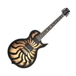 Personalizado g-wylde áudio explosão cor ébano fingerboard guitarra elétrica com emg captador - Image 3