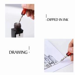 Dainayw 9 Caligrafia Nibs Dip Pen Set, Cartoon Animação Lettering, Skeching Art Desenho, Mapeamento de desenhos decorativos - Image 3