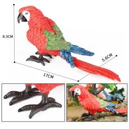 Figuras de animais selvagens, pássaro, corvo, arara, mar, tubarão, pelicano, pavão, coruja, tucano, abs, brinquedo em miniatura para crianças - Image 5