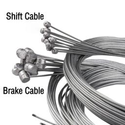 5pcs 1.7/2M MTB Bicycle Brake Line Bike Stainless Steel Gear Shift Cable Road Bike Speed Line Fixed Gear Inner Cable Line Wire - Image 2