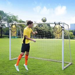 Futebol Profissional Prática Objetivo, Posicionamento Alvo, Training Net, Bolso, Preto, Branco - Image 3