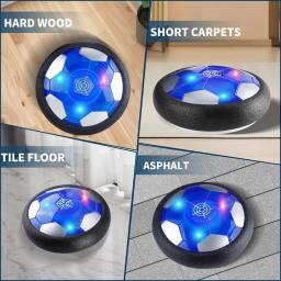 Bola de futebol com luzes LED para crianças, brinquedo esportivo interativo, jogo criativo pai-filho, Halloween e Natal - Image 3