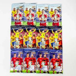 Cartões brilhantes de futebol para fãs, cartão comercial puro futebol, jogo de tabuleiro TCG, coleção Flash Shining, presentes de aniversário para crianças, 8 unid, 2024 - Image 6
