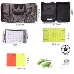 Futebol Árbitro Bag with Whistle, Cartões vermelhos e amarelos, Pick Edge Coin, barômetro, carteira de futebol Set Kit, Equipamento Árbitro - Image 5