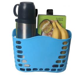 Bicycle Front Storage Basket for Children Bike Handlebar Rack, Cycling Bag, Pannier Hooks, Skate Plastic Organizers, Kids - Image 4