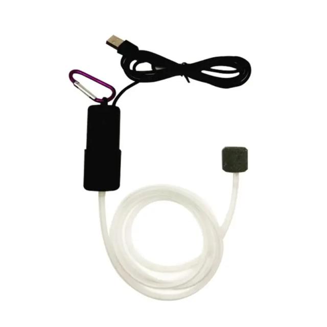 Mini bomba de ar portátil para aquário com USB, compressor silencioso e econômico de oxigênio para peixes