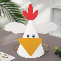 Dia das crianças Animal Aniversário Chapéu, Festa DIY, 5pcs - Image 6