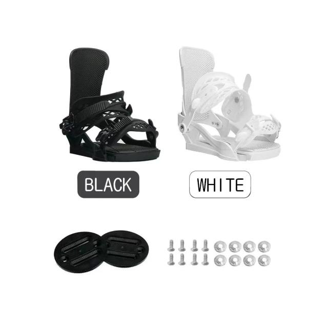 Fixações de snowboard 3D totalmente ajustável com absorção de choque e base confortável