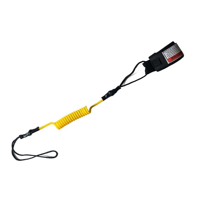 Trela ​​enrolada para prancha remo, correia pulso grossa, corda mão para pranchas longas - Image 1