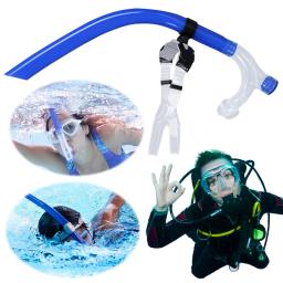 Tubo de respiração frontal de natação de silicone, bocal de treinamento de mergulho, confortável para mergulho e mergulho, Freediving - Image 3