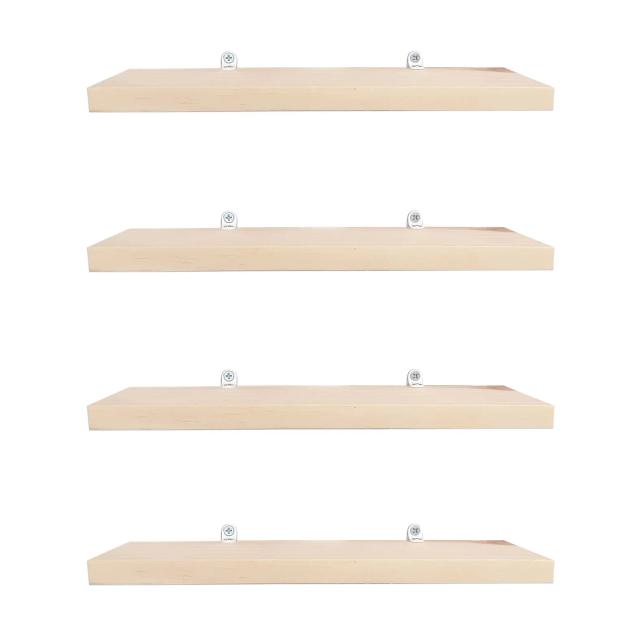 Prateleiras de Madeira Maciça 28x10cm: Organize Sua Sala e Cozinha com Estilo