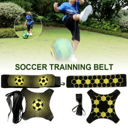Treinamento de Habilidade Bola De Futebol Ajustável, Juggle Band, Prática Solo, Auxiliar Circulando, Cinto Elástico, Equipamento de Futebol Kick Trainer - Image 6