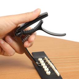 Capo de guitarra de metal, 1 peça, liga de alumínio, braçadeira afinadora de guitarra, gatilho de chave profissional, capo para instrumentos musicais elétricos acústicos - Image 5