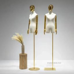 Manequim De Costura Para Loja De Roupas, Braços De Cabeça De Galvanoplastia, Suportes Modelo Feminino, Suportes De Exibição De Manequim - Image 5