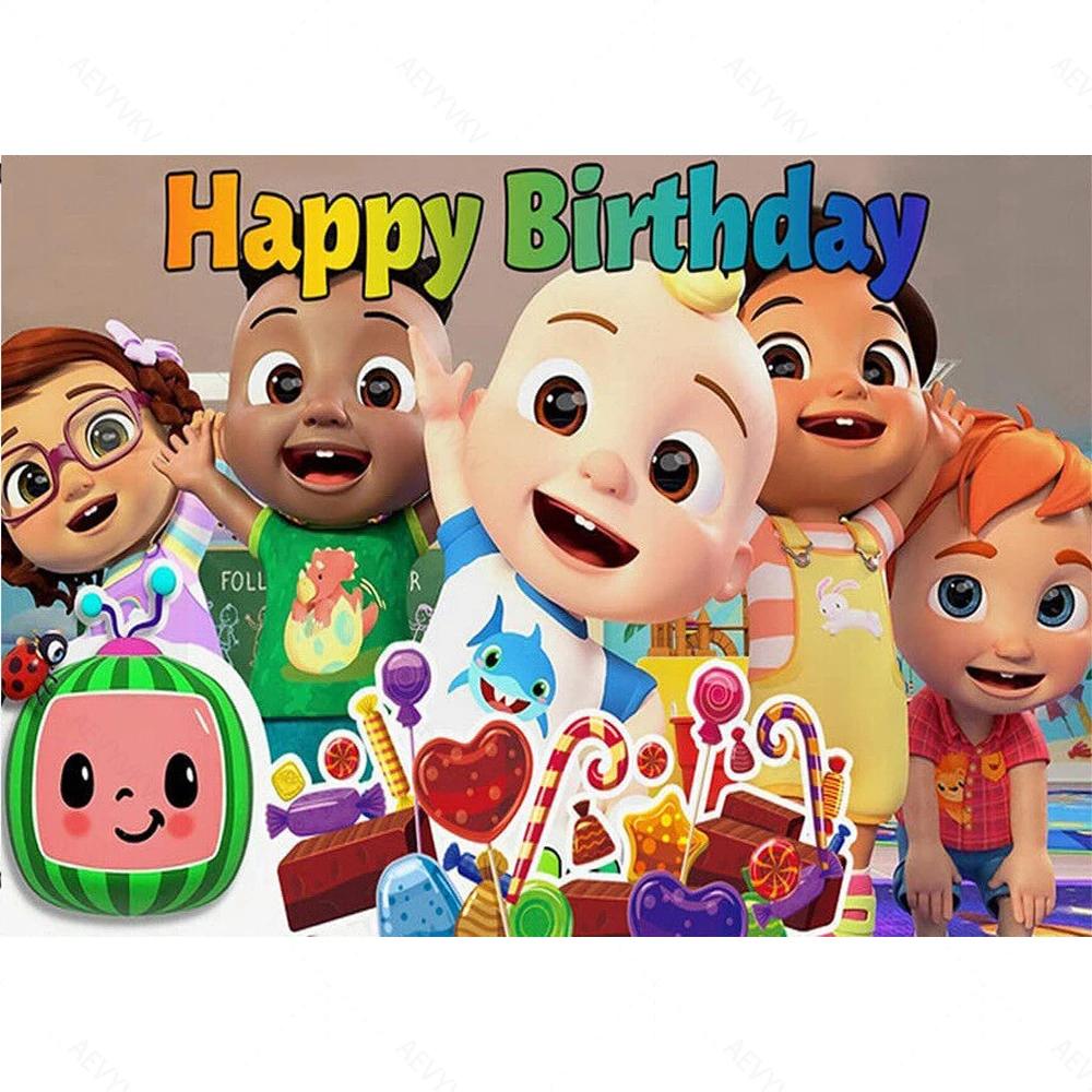 Balão de desenho animado personalizado para crianças, balão de cor, festa de aniversário, fotografia decoração, fundo, adereços estúdio, menino, menina, família - Image 1