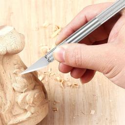 Precision Aluminum Alloy Cutter Blades Set, ferramentas manuais, artesanato, Hobby Paper Cutting, escultura, DIY Repair Tool, 8pcs - Image 3